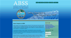 Desktop Screenshot of americanboardofspinesurgery.org