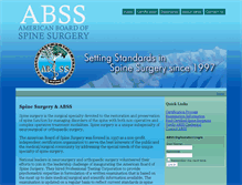 Tablet Screenshot of americanboardofspinesurgery.org